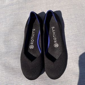 Rothy’s The Flat in Black - Excellent condition